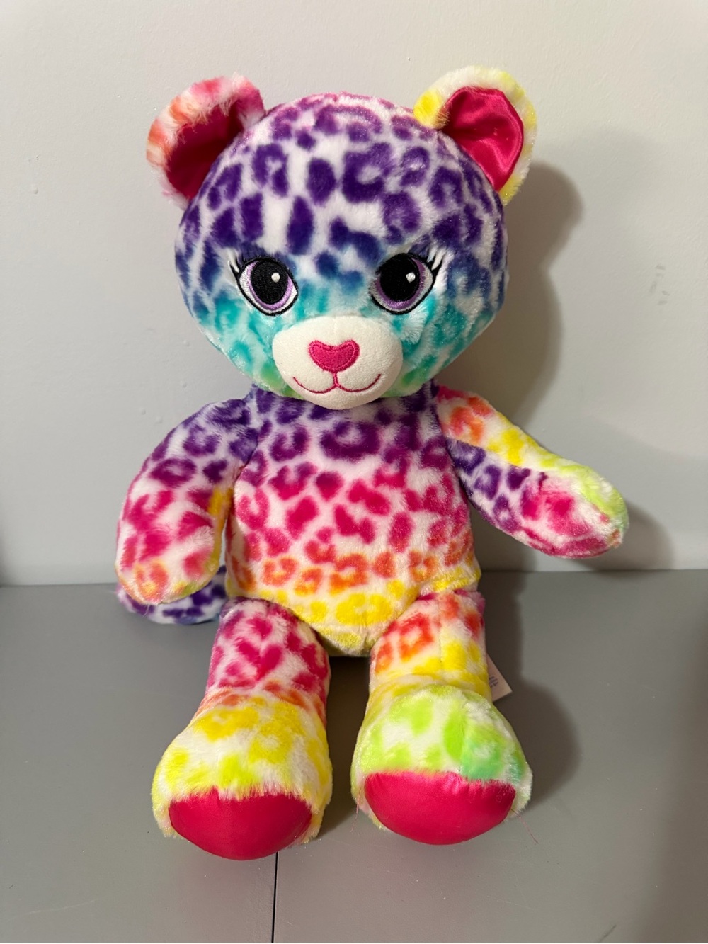 Build-A-Bear Workshop Lisa Frank Rainbow Leopard Plush 17" 2016